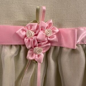 Light green and pink toddler dress.